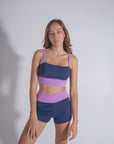 Marilyn Two Piece Navy/Purple