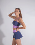 Marilyn Two Piece Navy/Purple