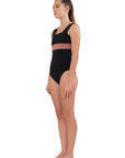 Penn Solid Tankini Black/Pink