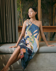 Tahiti Dress - Botanics Blue