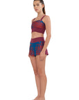 Marilyn Two Piece Midnight Bloom Red