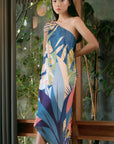 Tahiti Dress - Botanics Blue