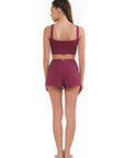 Marilyn Two Piece Midnight Bloom Red