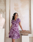 Summer Short Dress Oasis Purple
