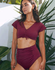 Polly Two Piece Maroon