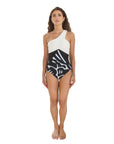 Tia One Piece Oasis Black/White