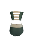 Leia Solid Two Piece - Olive Green