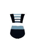 Leia Two Piece Black/Blue