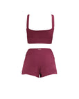 Marilyn Two Piece Midnight Bloom Red