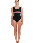Penn Solid Tankini Black/Pink
