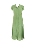 Summer Long Dress Solid Green