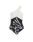 Tia One Piece Oasis Black/White