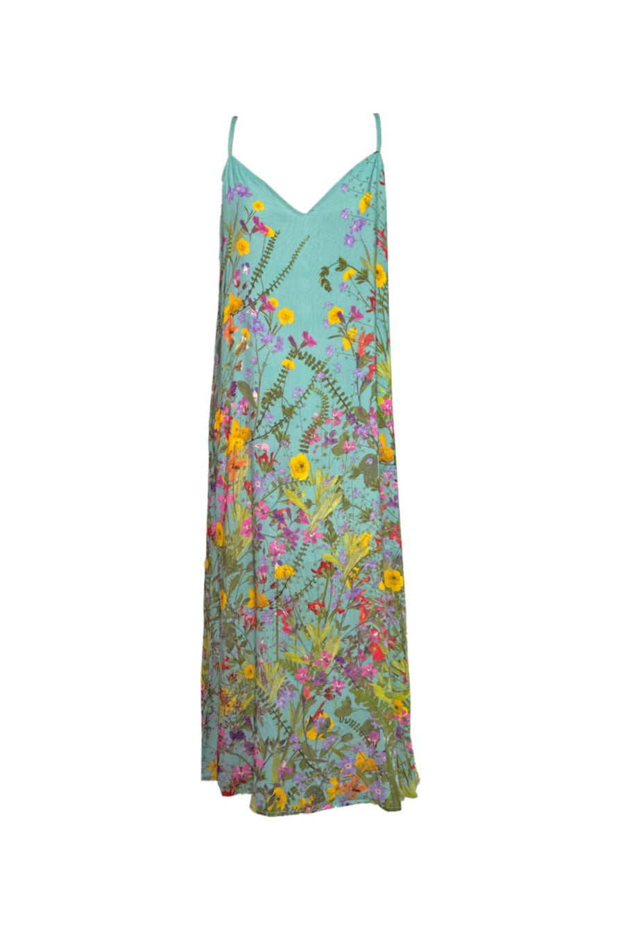 Savannah Dress Flower Press Blue