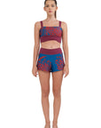 Marilyn Two Piece Midnight Bloom Red
