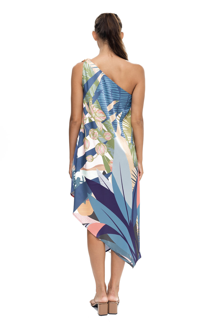 Tahiti Dress - Botanics Blue