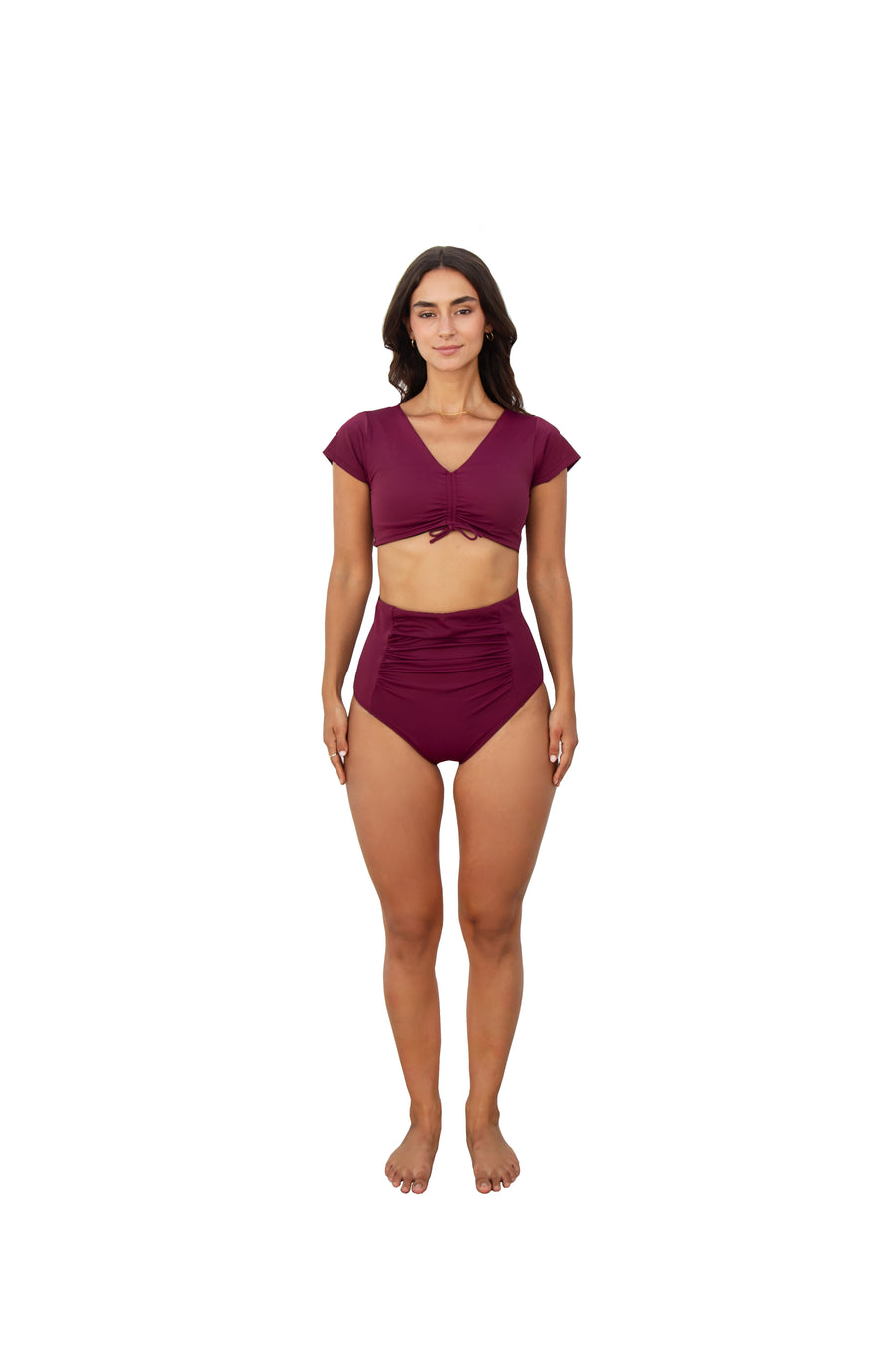 Polly Two Piece Maroon