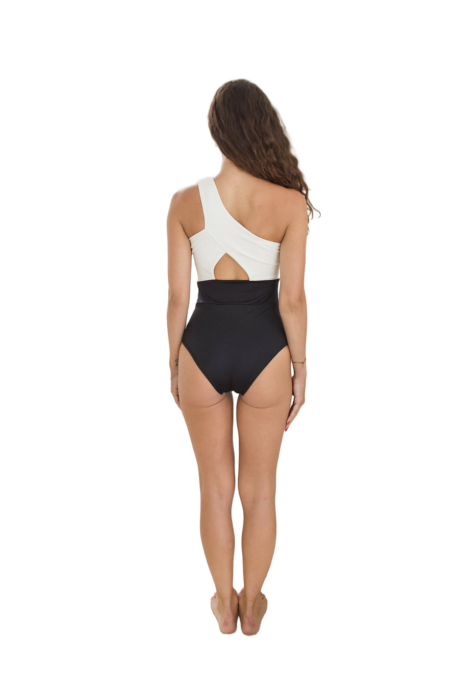 Tia One Piece Oasis Black/White