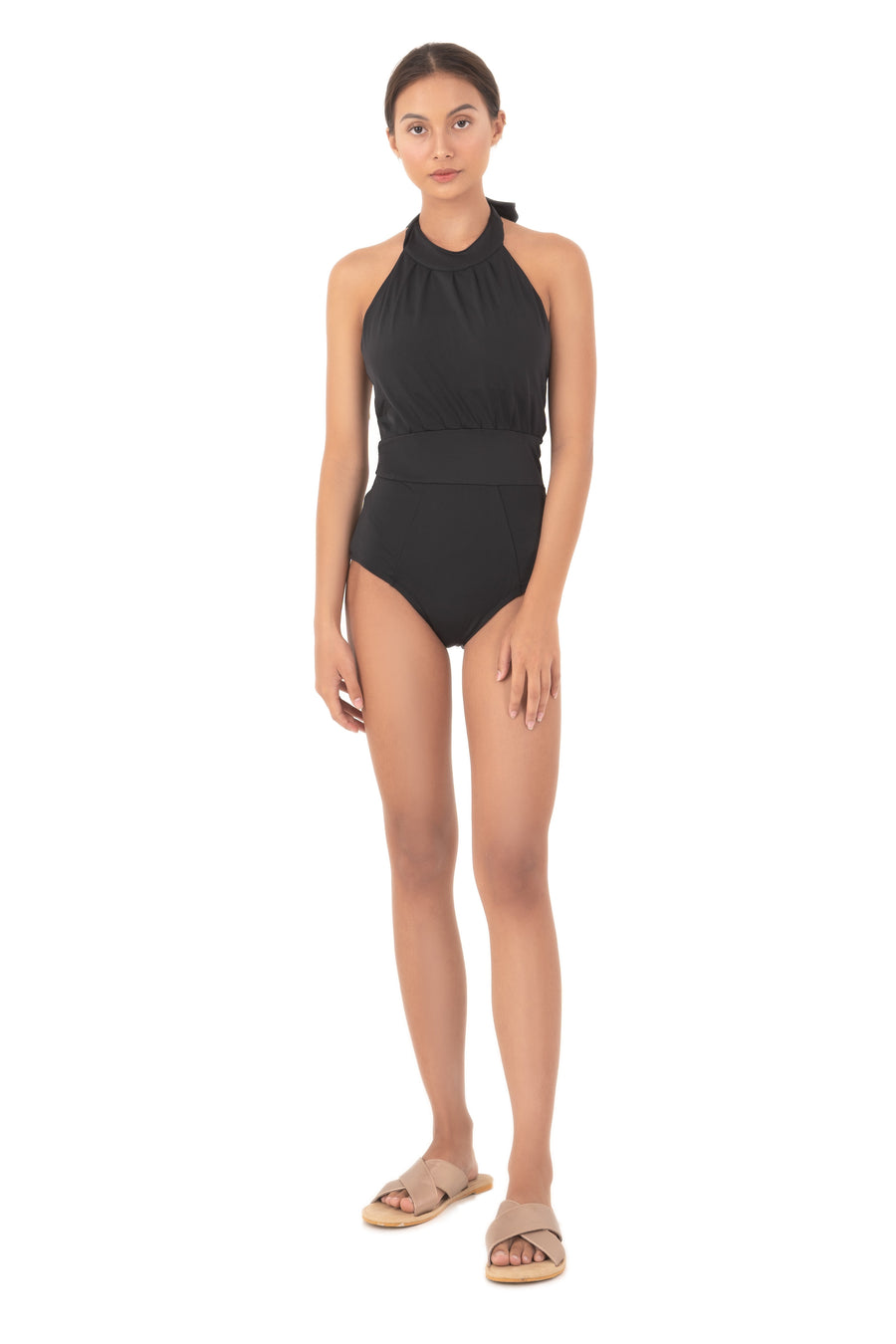 Harper Solid One Piece - Black