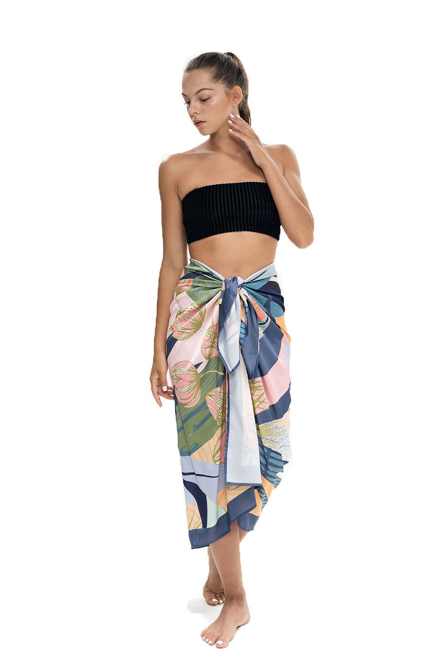 Pareo - Botanics Teal